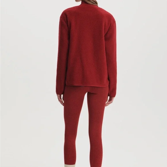 Varley Women's Marina Fleece in Red Dahlia NWT